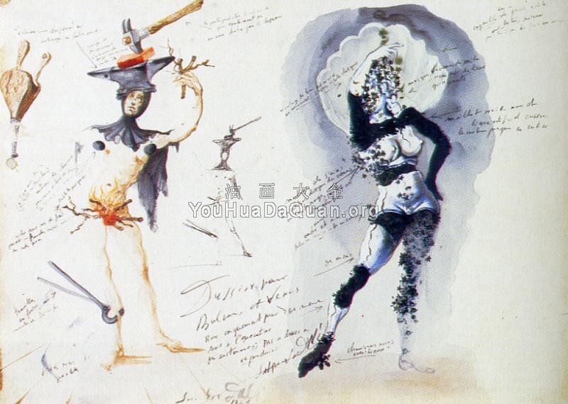 沃尔坎和维纳斯 - 萨尔瓦多·达利